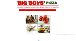 Desktop Screenshot of bigboyspizzaonline.com